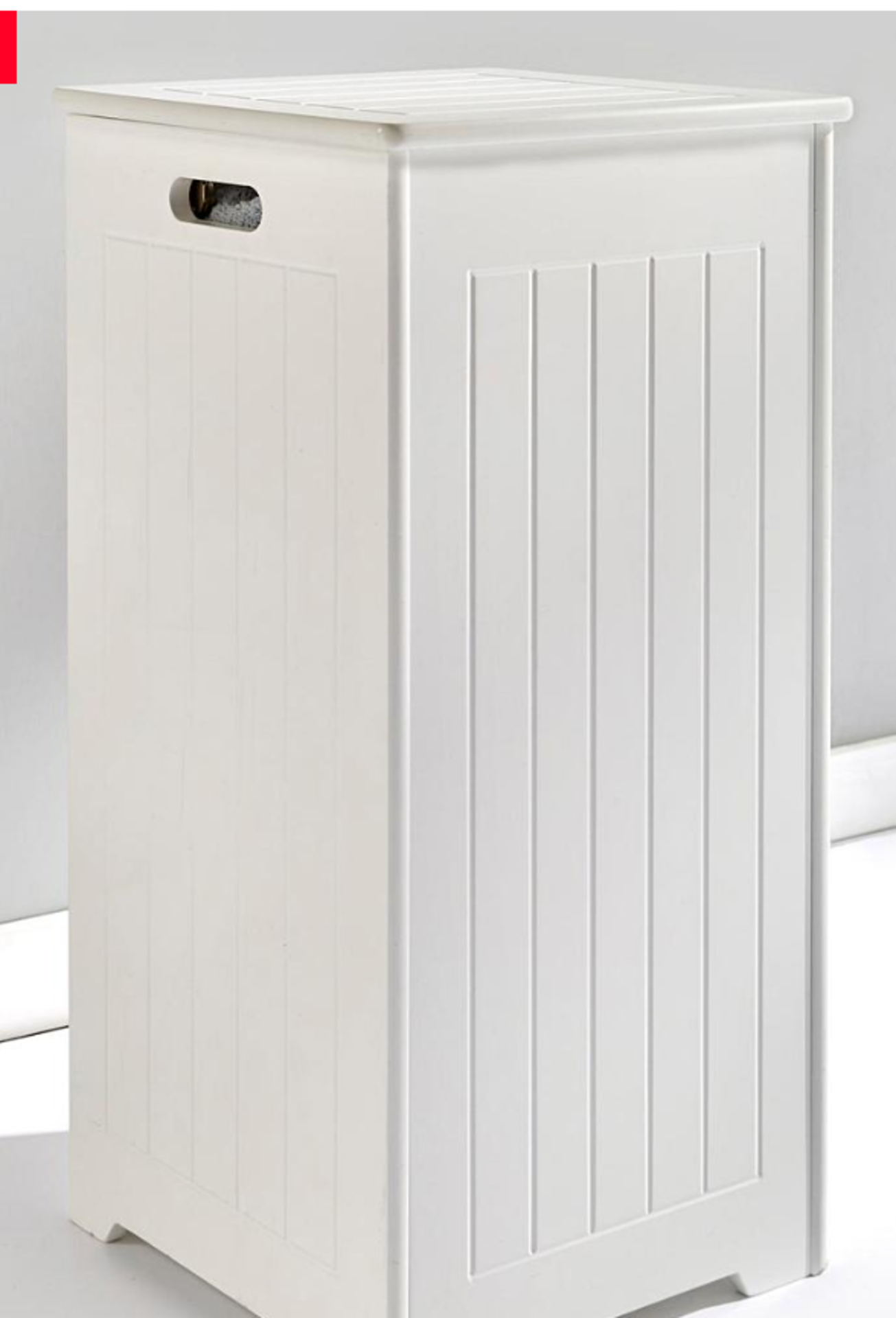 New England Slimline Laundry Hamper. - ER20. Clean, pretty and boasting a gorgeous country style,