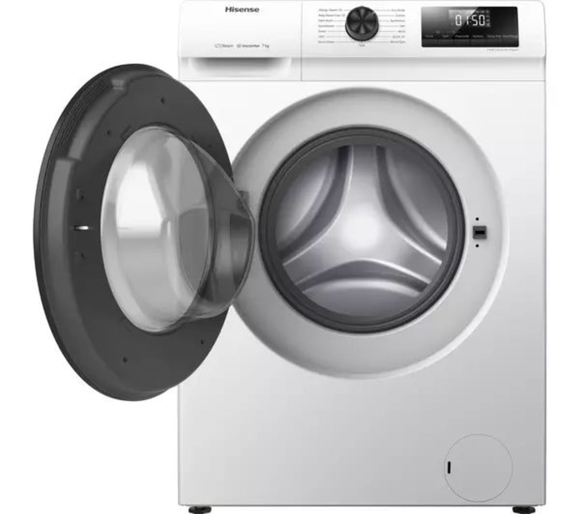 HISENSE 1 Series WFQP7012EVM 7 kg 1200 Spin Washing Machine - White. - ER20. RRP £339.00. What - Bild 2 aus 2