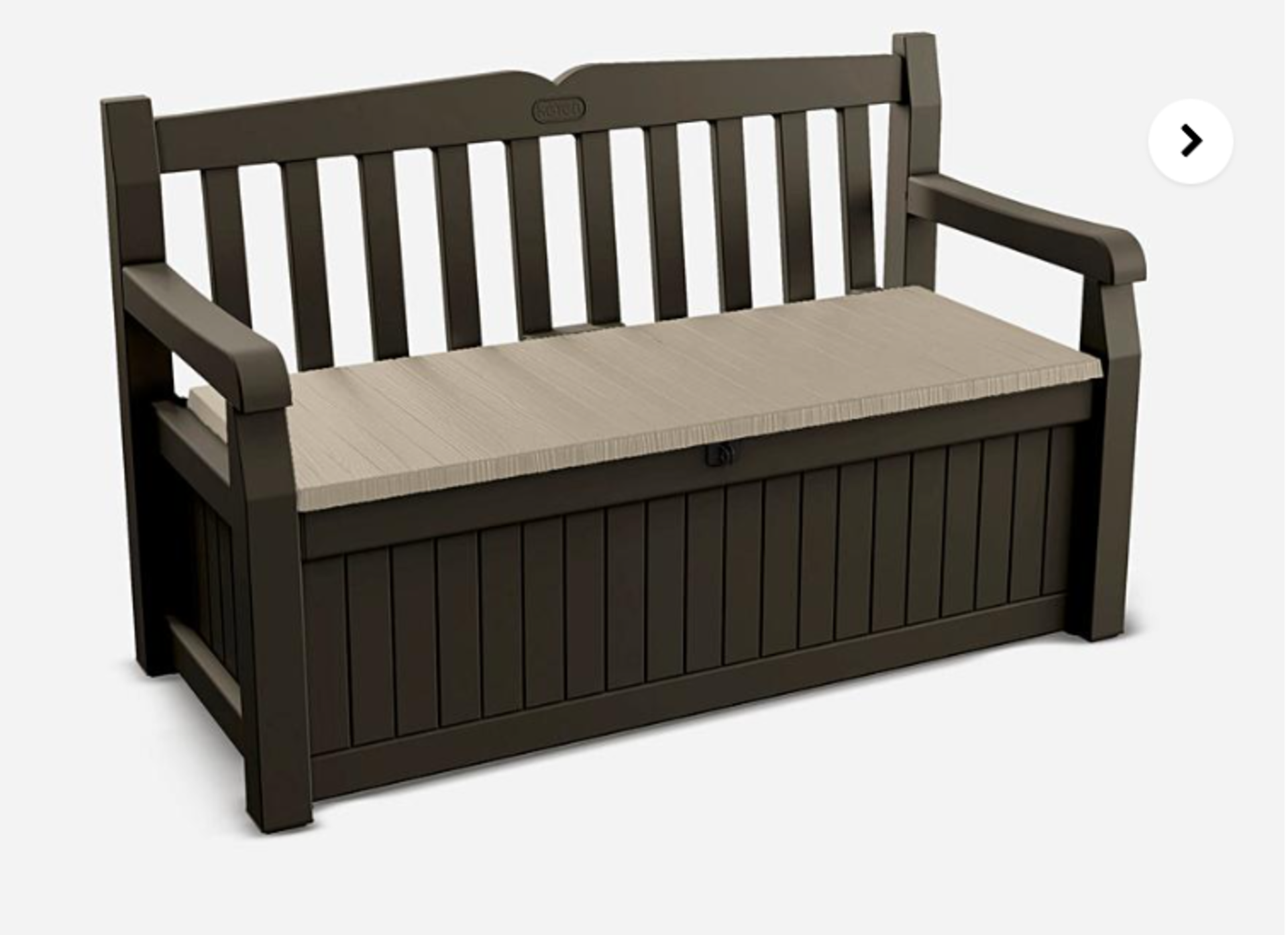 Keter Eden Storage Bench. - ER20. RRP £199.99. You can never have too much outdoor storage or too