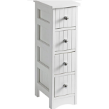 New England 4-Drawer Unit. - ER22. This cleverly designed slimline 4-drawer unit is ideal for neatly