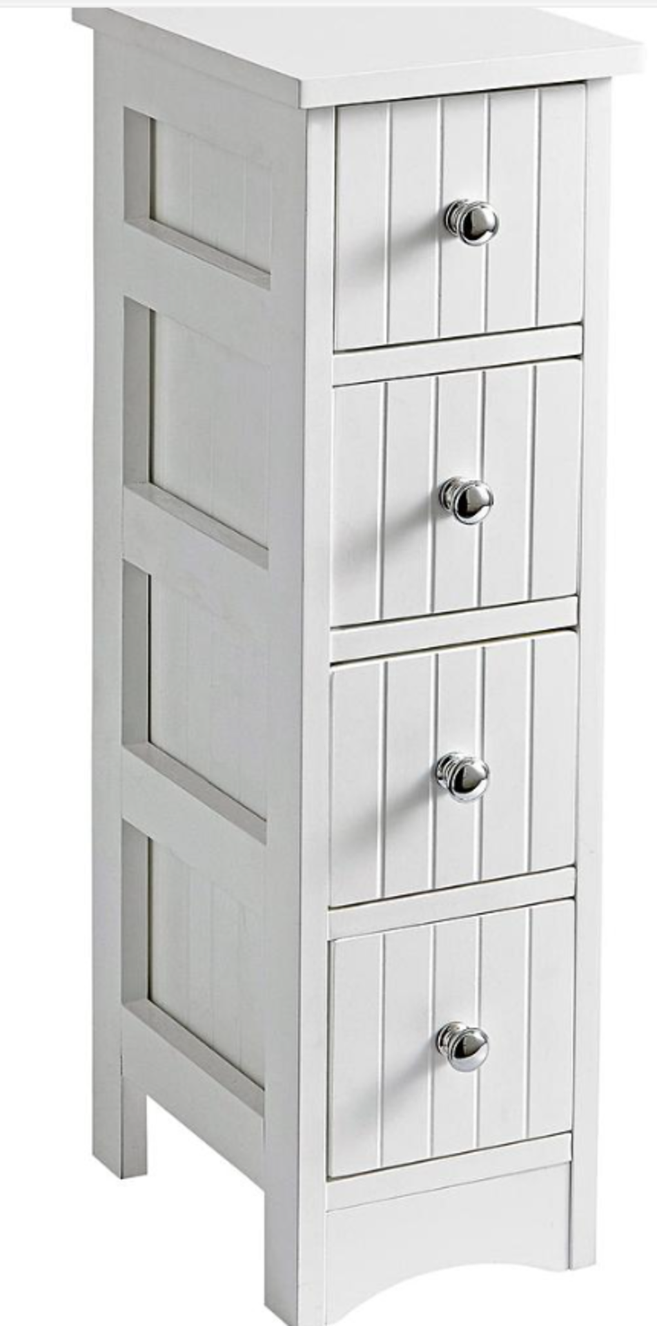 New England 4-Drawer Unit. - ER22. This cleverly designed slimline 4-drawer unit is ideal for neatly