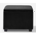 Hayden Velvet Compact Storage Ottoman. - ER28. The Hayden Compact Storage Ottoman is perfect for any