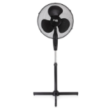 4 x Tower 16 Inch Oscillating Black Stand Fan. - ER22.