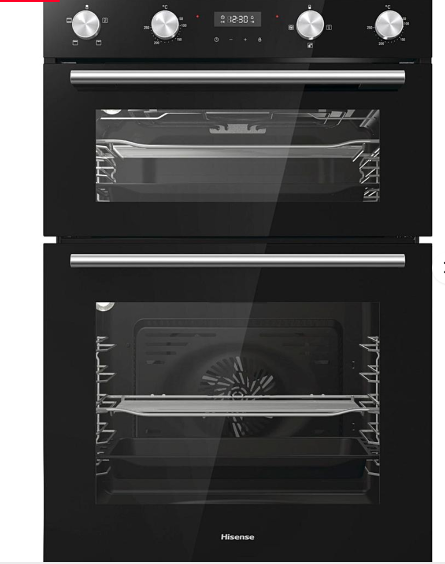 Hisense BID95211BGUK Built In Electric Double Oven - Black. - ER20. RRP £439.99. The Hisense