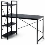 Costway 47.5" Computer Desk Writing Desk Study Table Workstation Office Black LOCATION 13A.8