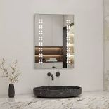 AICA Bathroom 700X500mm Modern Rectangle Bathroom Mirror LOCATION 13A.8