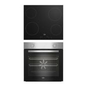 Beko Built-in Multifunction Oven & Hob Pack - Stainless Steel - ER45 *Please note this oven contains
