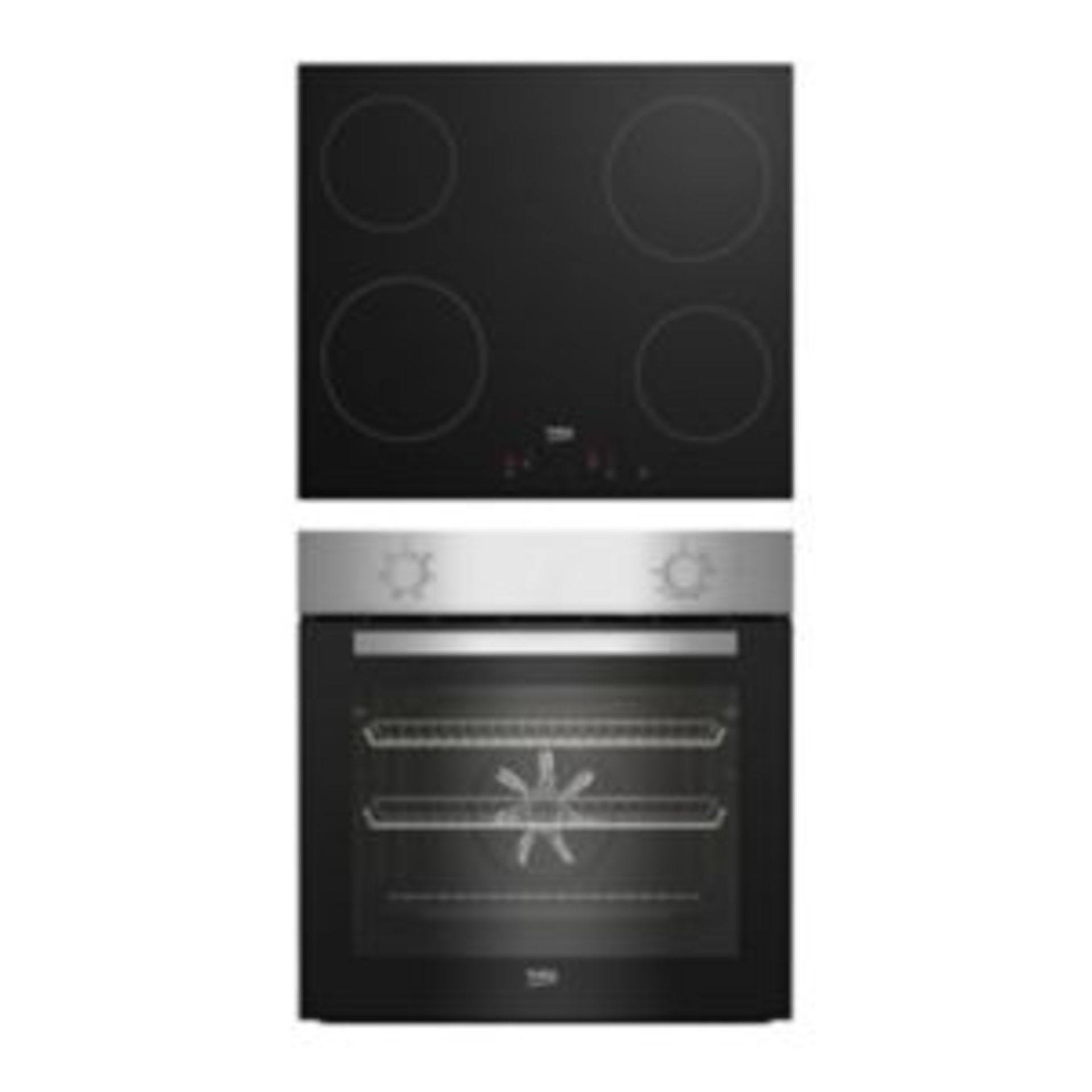 Beko Built-in Multifunction Oven & Hob Pack - Stainless Steel - ER45 *Please note this oven contains