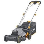 TITAN TTI836LWM 18V LI-ION TXP BRUSHLESS CORDLESS 34CM LAWNMOWER. - ER44.Brushless, cordless lawn