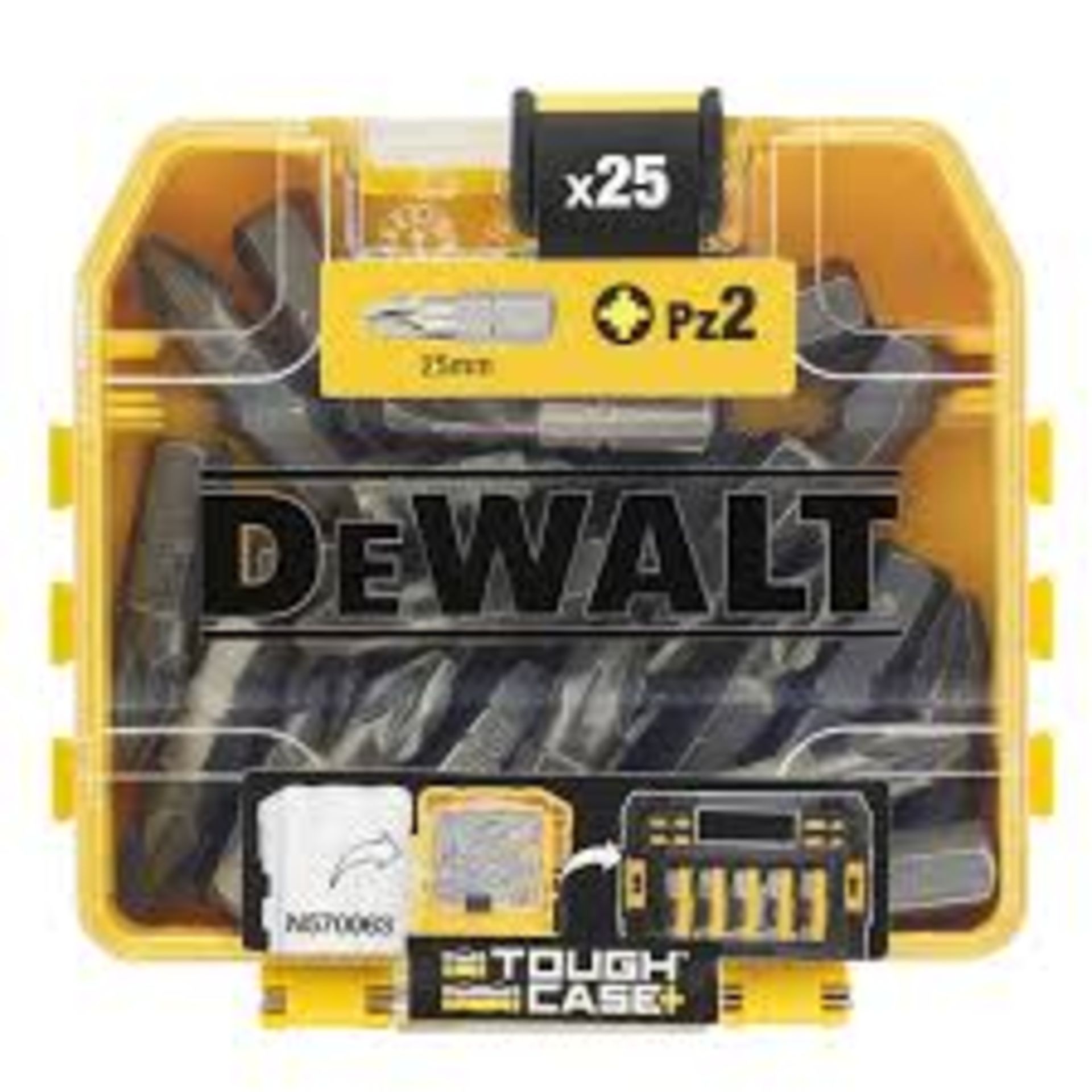 DEWALT Screwdriver PZ2 25 Piece Bit Set in Tic Tac Box. - ER45