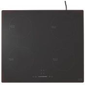 COOKE & LEWIS INDUCTION HOB BLACK 59CM. - ER40. Induction hob featuring Autoconnect technology