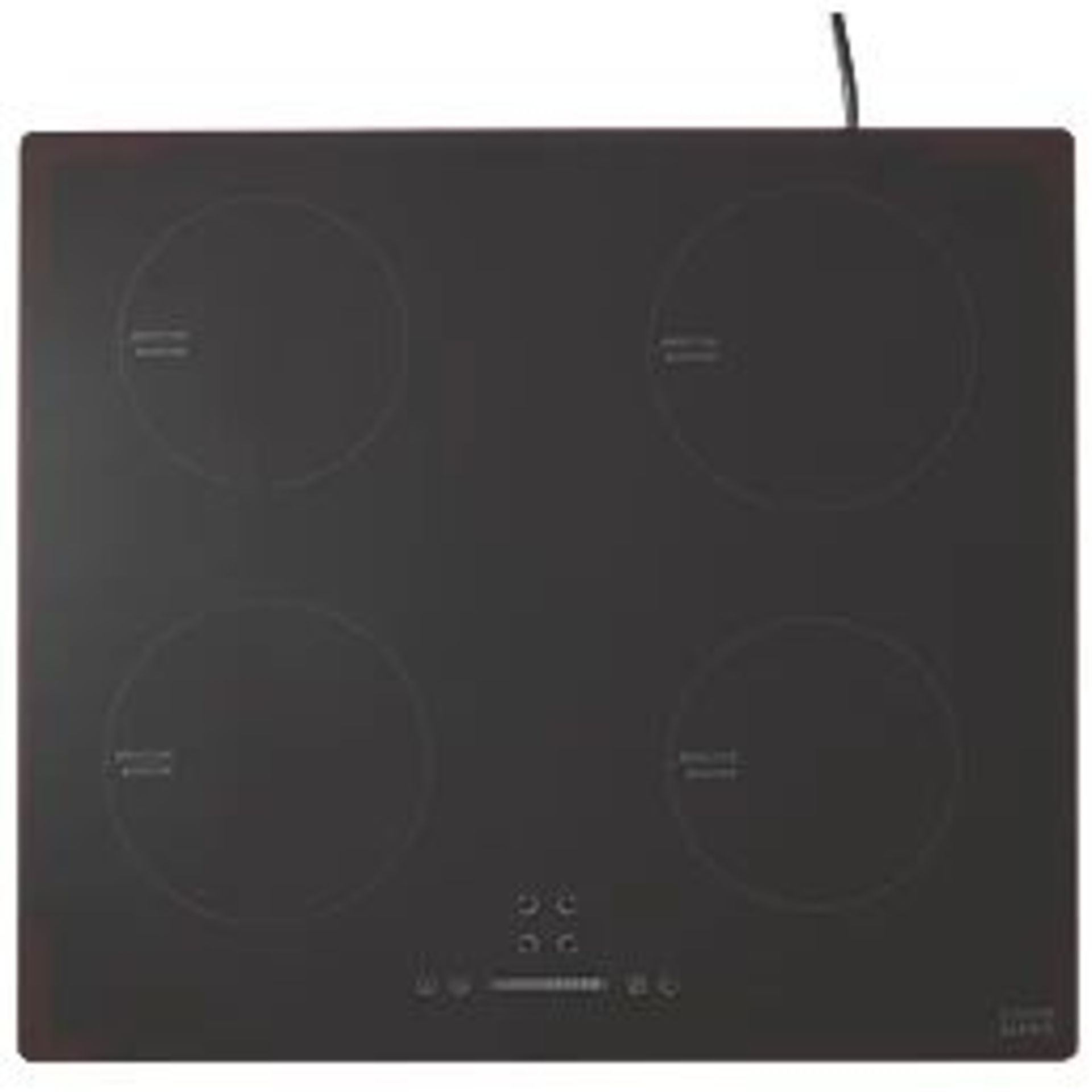 COOKE & LEWIS INDUCTION HOB BLACK 59CM. - ER40. Induction hob featuring Autoconnect technology