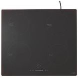 COOKE & LEWIS INDUCTION HOB BLACK 59CM. - ER40. Induction hob featuring Autoconnect technology