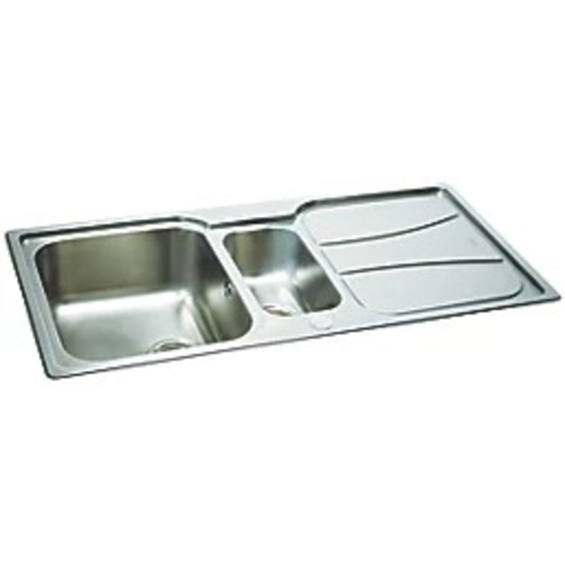 CARRON PHOENIX ZETA 1.5 BOWL STAINLESS STEEL REVERSIBLE INSET SINK & DRAINER - ER42