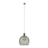 Regina Gold Effect Electric Pendant. - ER45