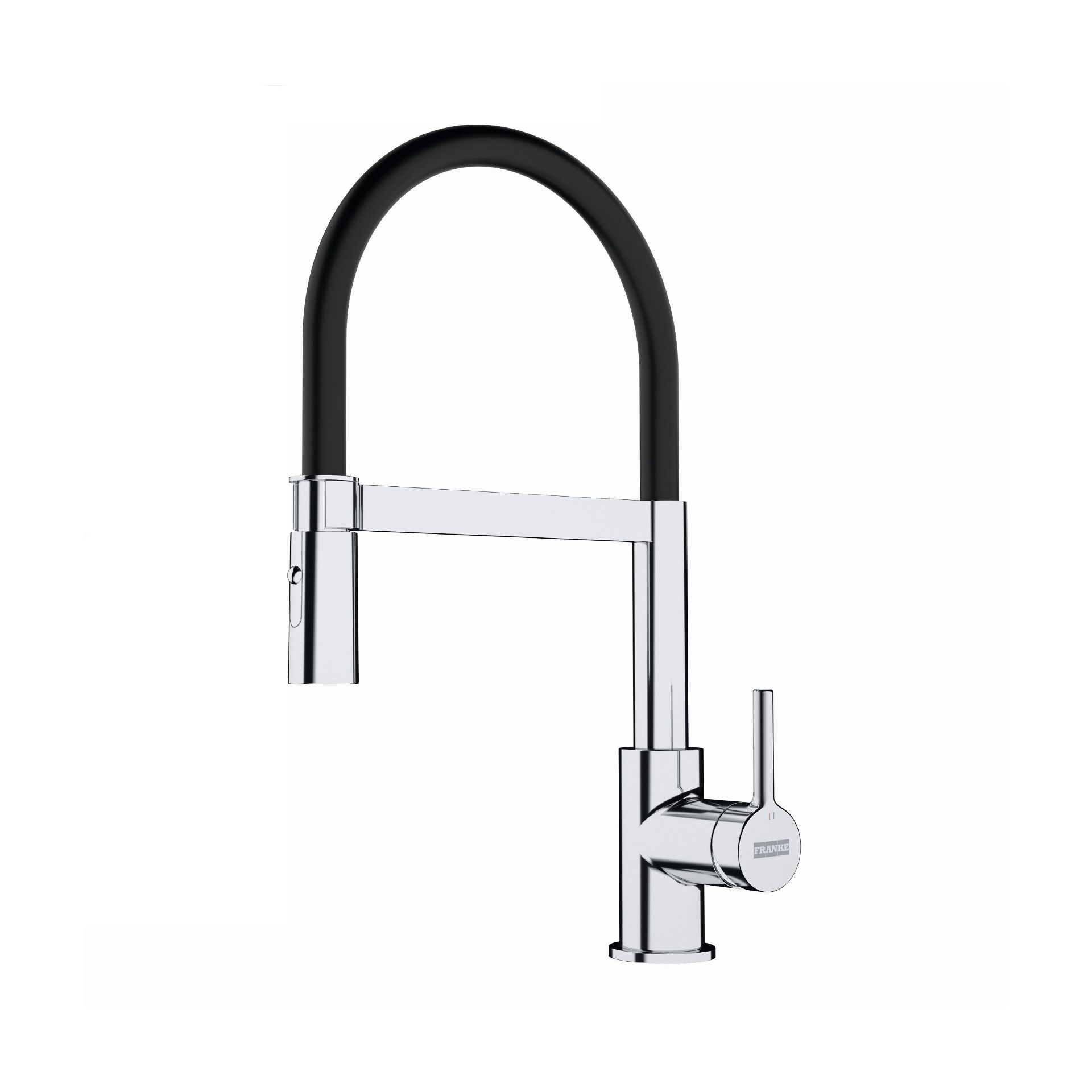 Franke Lina Chrome-Plated Kitchen Side Lever Pull Out Tap - ER42