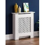 Oxford Small Radiator Cover - White. - ER40. Vida Designs Oxford Small Radiator Cover in White Not