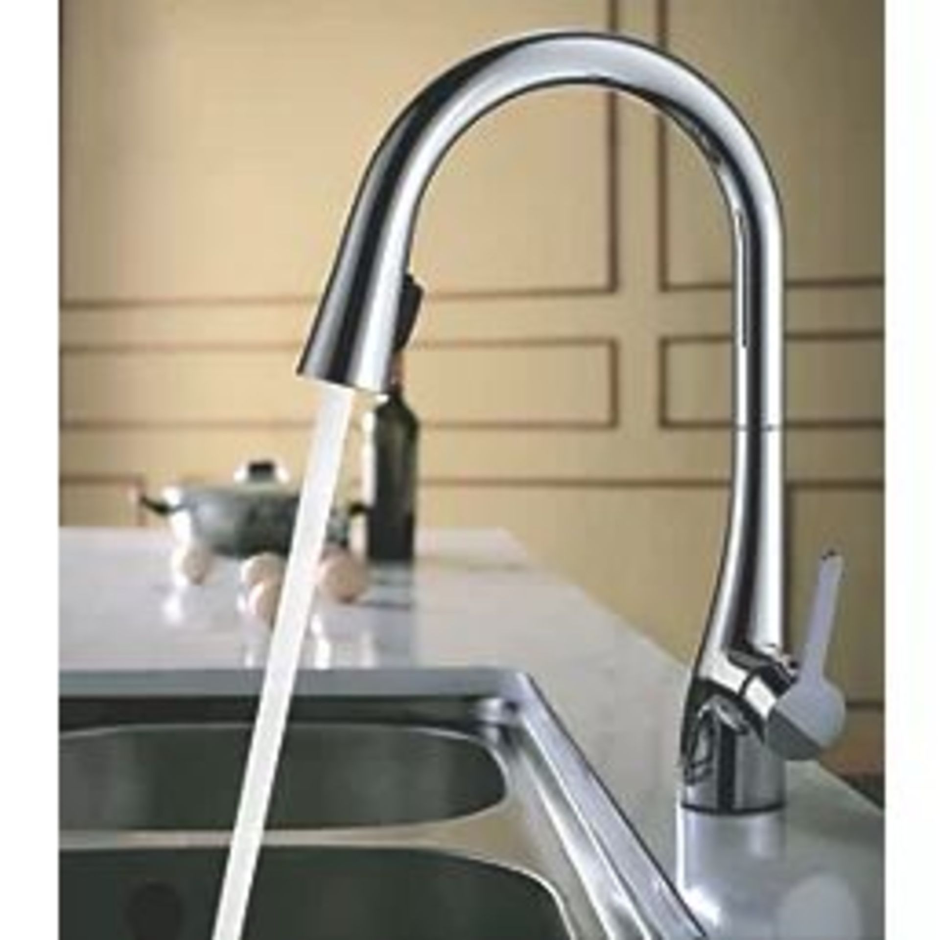 OXFORD PULL-OUT SPRAY MONO MIXER KITCHEN TAP CHROME. - ER40.