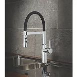 ALMERIA PULL-OUT SPRAY MONO MIXER KITCHEN TAP CHROME. - ER40.