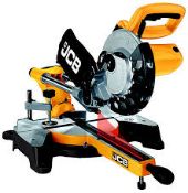 JCB 1500W 240V 210mm Corded Sliding mitre saw JCB-MS210-SB. - ER45.