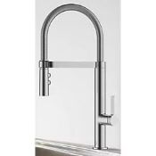 dTURIN PULL-OUT SPRAY MONO MIXER KITCHEN TAP CHROME. - ER43