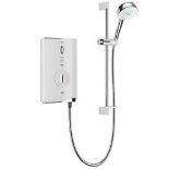 MIRA SPORT MAX WHITE / CHROME 10.8KW ELECTRIC SHOWER. - ER40. Contemporary electric shower with