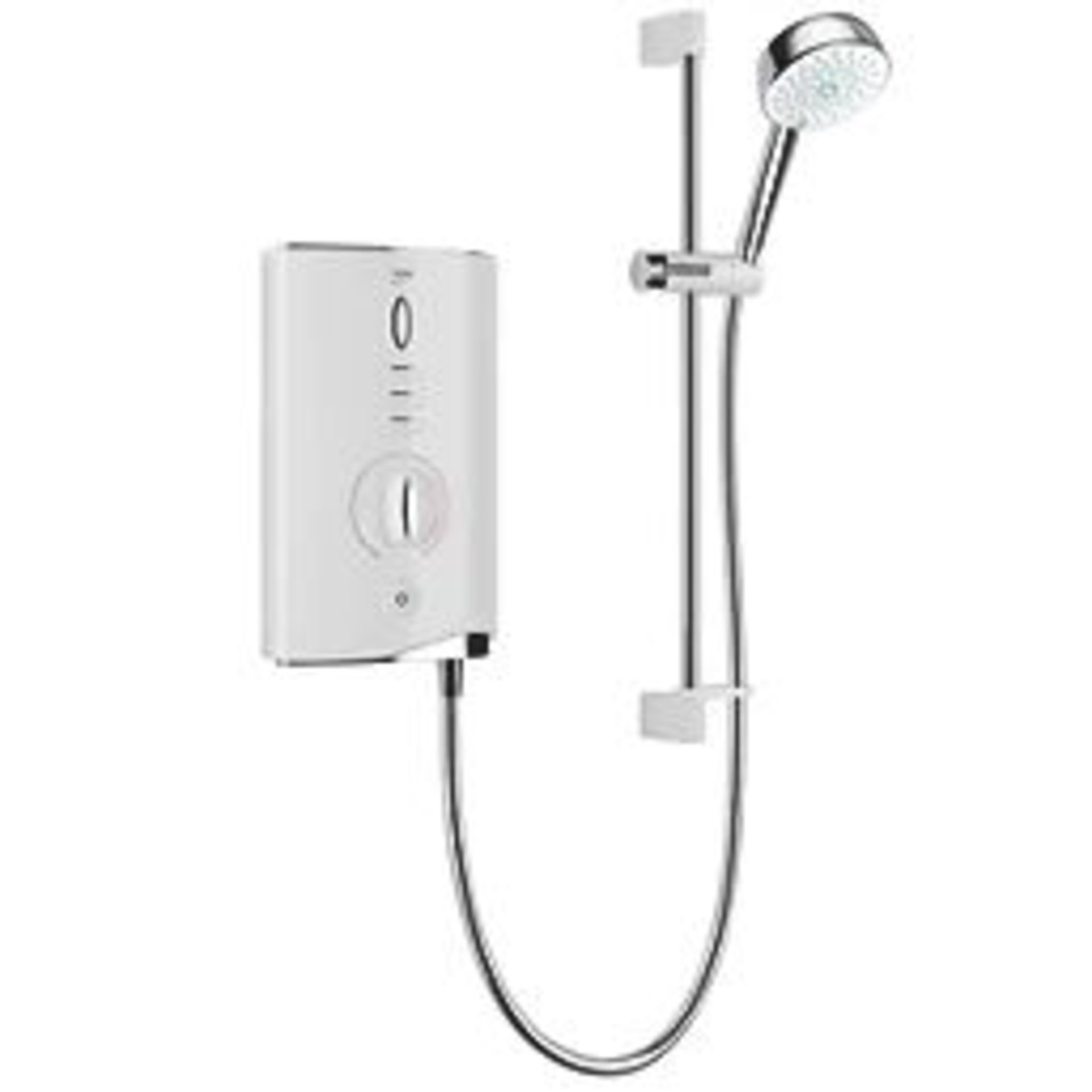 MIRA SPORT MAX WHITE / CHROME 10.8KW ELECTRIC SHOWER. - ER40. Contemporary electric shower with