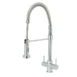 Cooke & Lewis Ithaca Chrome Effect Kitchen Twin Lever Tap - ER42