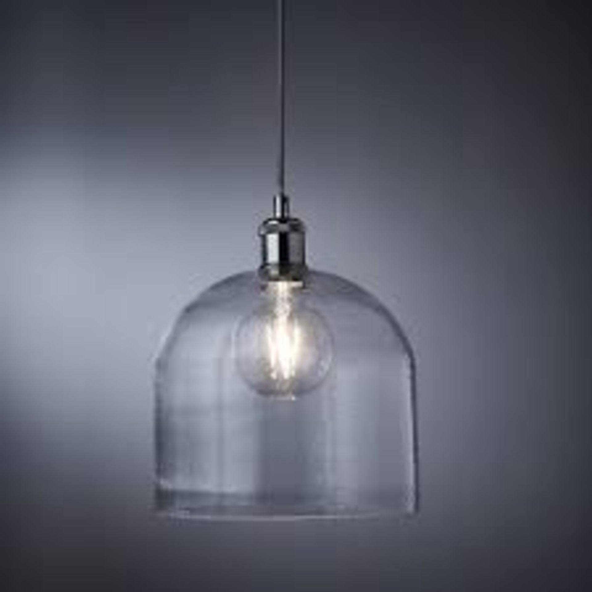 nielsen Andwell Large Industrial Dome Pendant Light. - ER45.