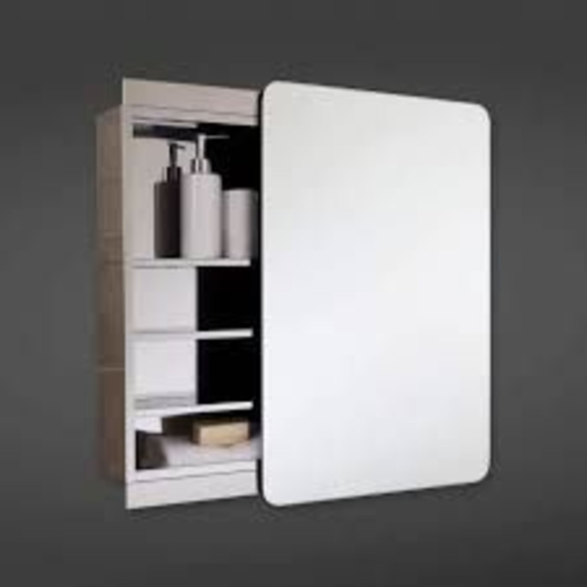 Resolve Sliding Mirrored Cabinet W 460 x H 660mm. - ER40.