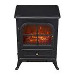 Akershus 1.85kW Cast iron effect Electric Stove . - Er45. This electric fire features a which