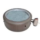 Grand Rapids Inflatable 110-Jet 4-Person Hot Tub with LED Light - ER52