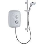 Mira Elite SE Dual White / Chrome 9.8kW Silent Pumped Electric Shower. - ER44.