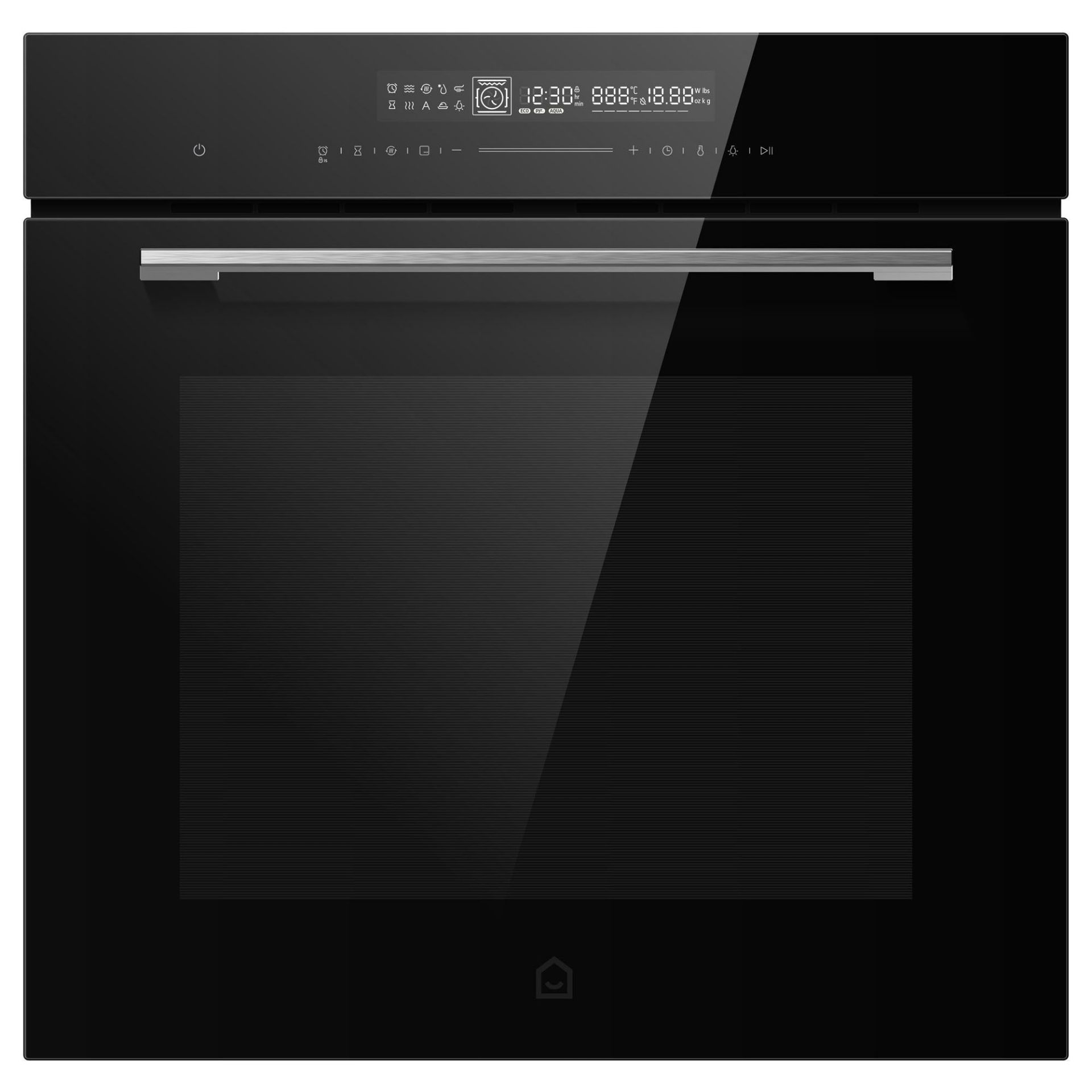 GoodHome Built-in Single Multifunction Oven - Gloss Black - ER49 *Please note this oven contains a