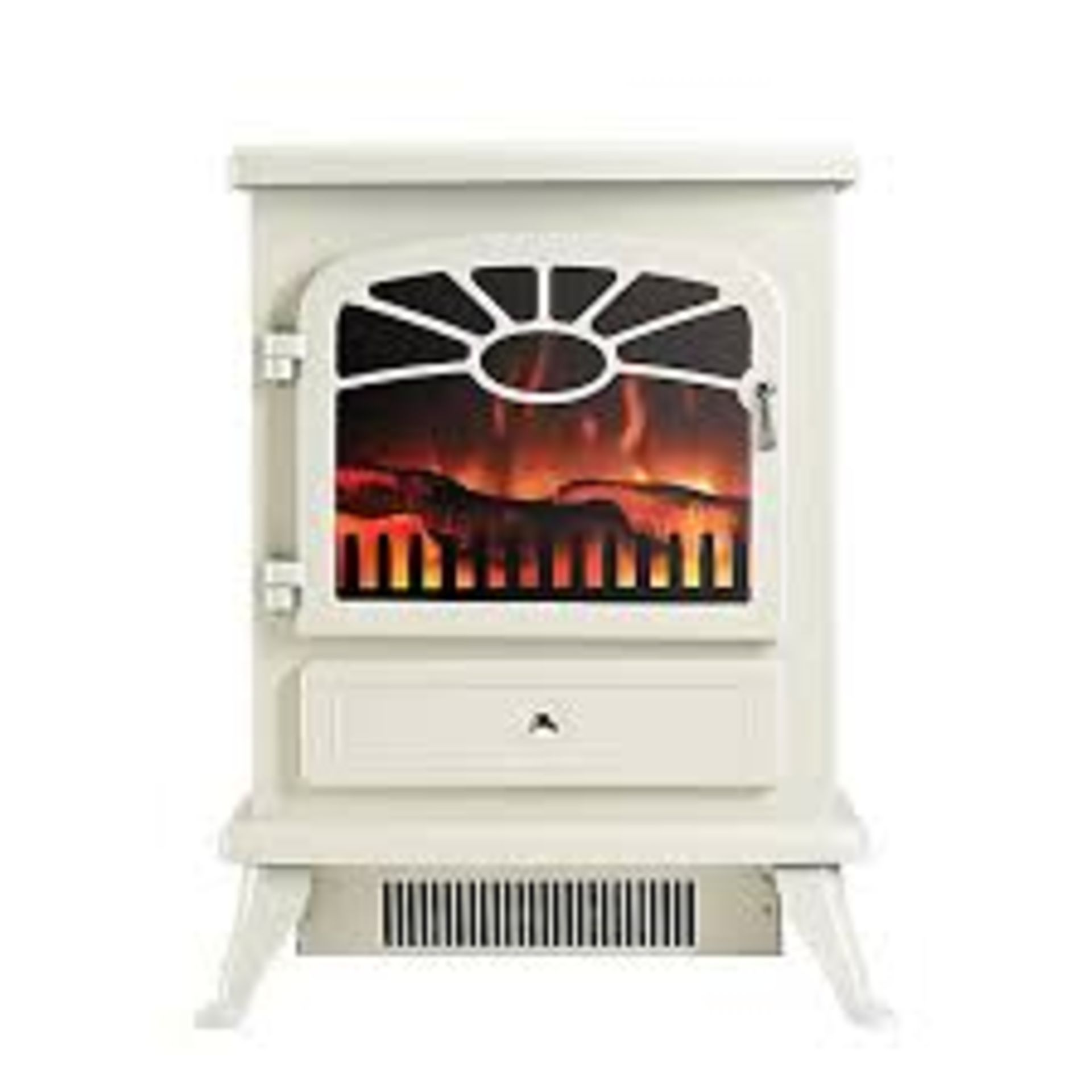 Focal Point ES 2000 1.8kW Matt Cream Electric Stove. - ER44.