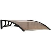 Outsunny Outdoo Window Doo Canopy Fixed Awning Poch Patio UV Wate Rain Cove Bown - ER45