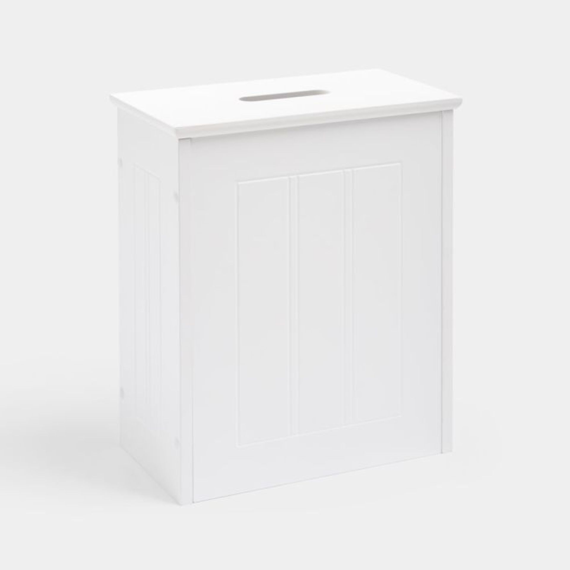 Holbrook White Slimline Bathroom Storage Box. - ER33. Even the smallest bathroom can provide storage