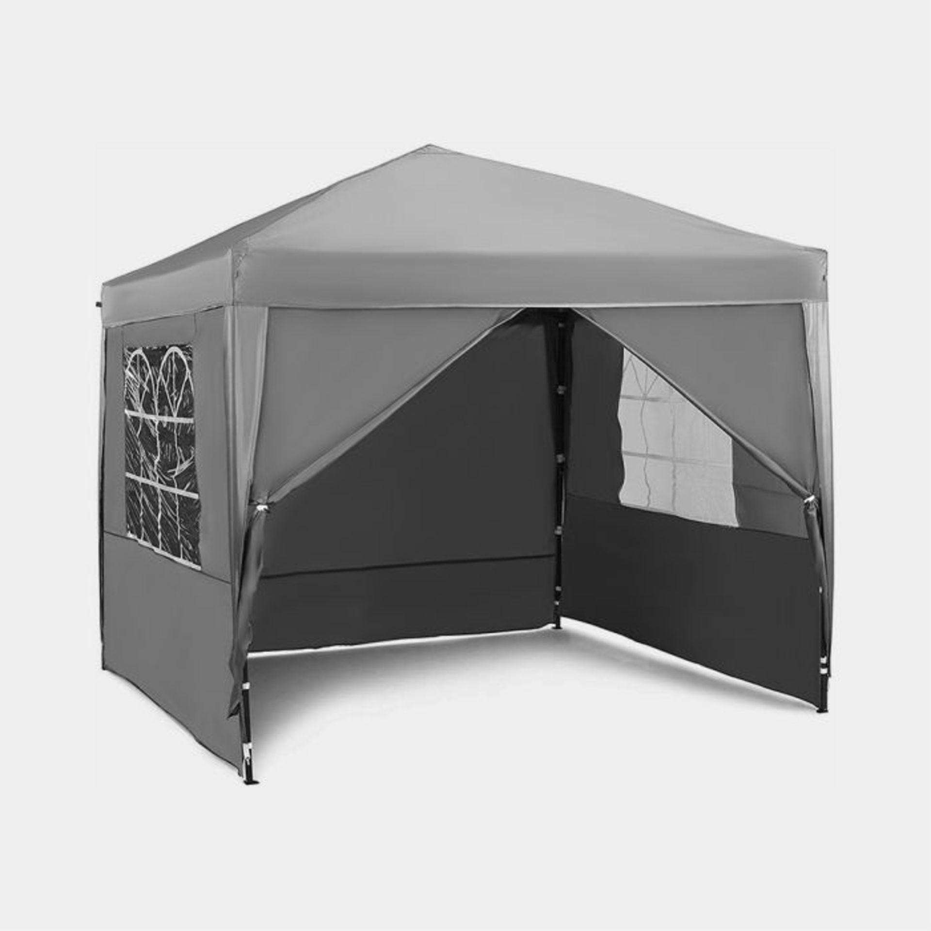 Slate Grey Pop-up Gazebo Set 2.5 x 2.5m. - ER33. With its easy-to-assemble frame, this 2.5m gazebo