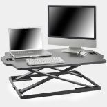 Adjustable Standing Desk. - ER33. Made to offer optimal comfort, this sit to stand workstation