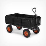 200L Mesh Garden Trolley Cart. - ER37. The strong black steel that makes up the cart’s structure
