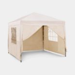 Ivory Pop-Up Gazebo Set 2.5 x 2.5m. - ER37. Introducing our cream folding gazebo - the ultimate