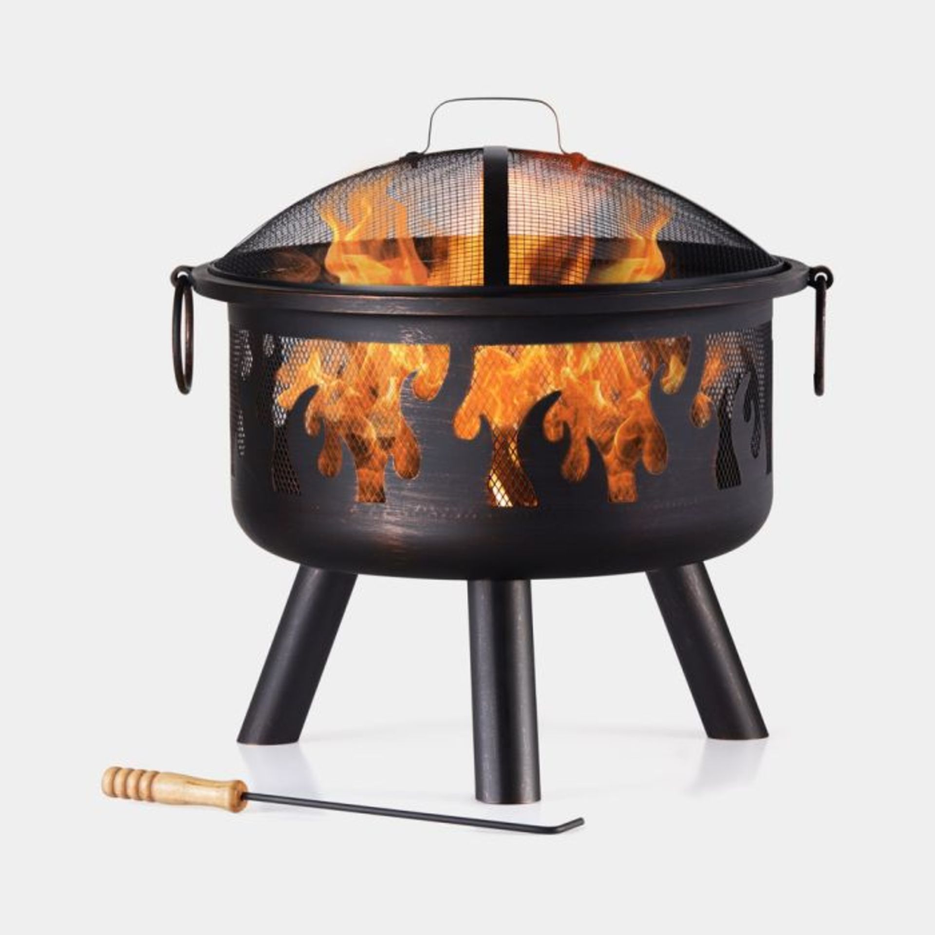 Flame Design Round Fire Pit. - ER33. Durable, functional, and stylish, our round fire pit is a