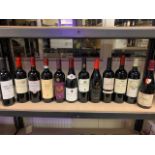 LOT CONTAINING 10 X BOTTLES OF WINE IE MASCIARELLI, BARON DE BARBON, CHATEAU BERTRAND BRANEYE, VILLA