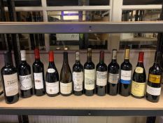 LOT CONTAINING 12 X BOTTLES OF WINE IE LAS CAMPANAS, LES ROCHES ROUGES MACON, CHATEAU MEAUME, RIOJA,