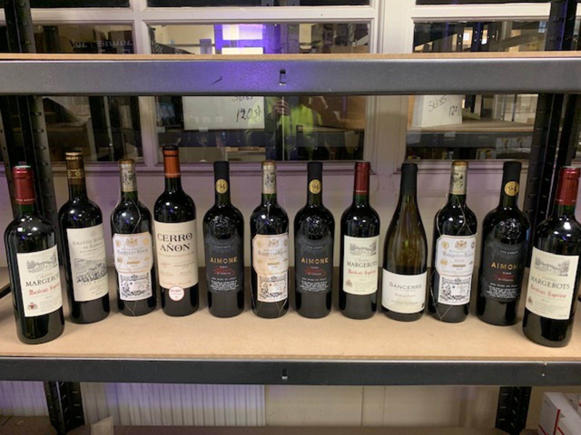 LOT CONTAINING 12 X BOTTLES OF WINE IE CERRO ANON, AIMONE, HEREDEROS DEL MARQUES DE RISCAL,