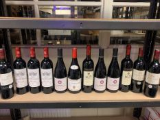 LOT CONTAINING 12 X BOTTLES OF WINE IE CHATEAU MURET, COLLEZIONE DI PAOLO, SIGNARGUES COTES DU RHONE