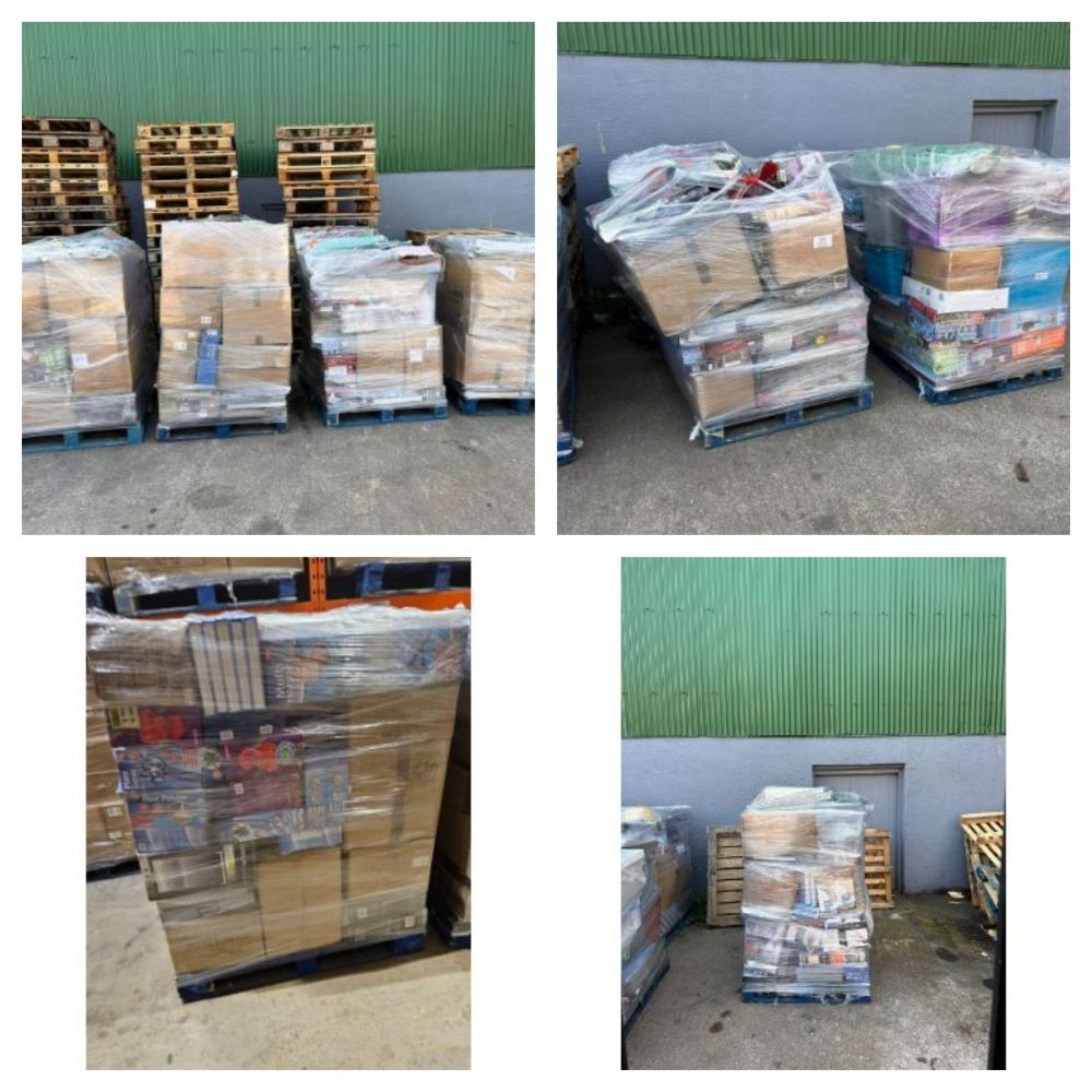 Pallets of Unchecked End of Line Supermarket Pallets - Mystery Pallets - Huge Re-Sale Potential - Delivery Available!