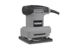 TITAN ELECTRIC 1/4 SHEET SANDER 240V. - R14.9. Sheet sander with dust extraction facility and soft-