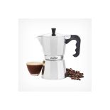 6 Cup Espresso Maker. - Enjoy espresso every day with our super-stylish Vonshef Espresso