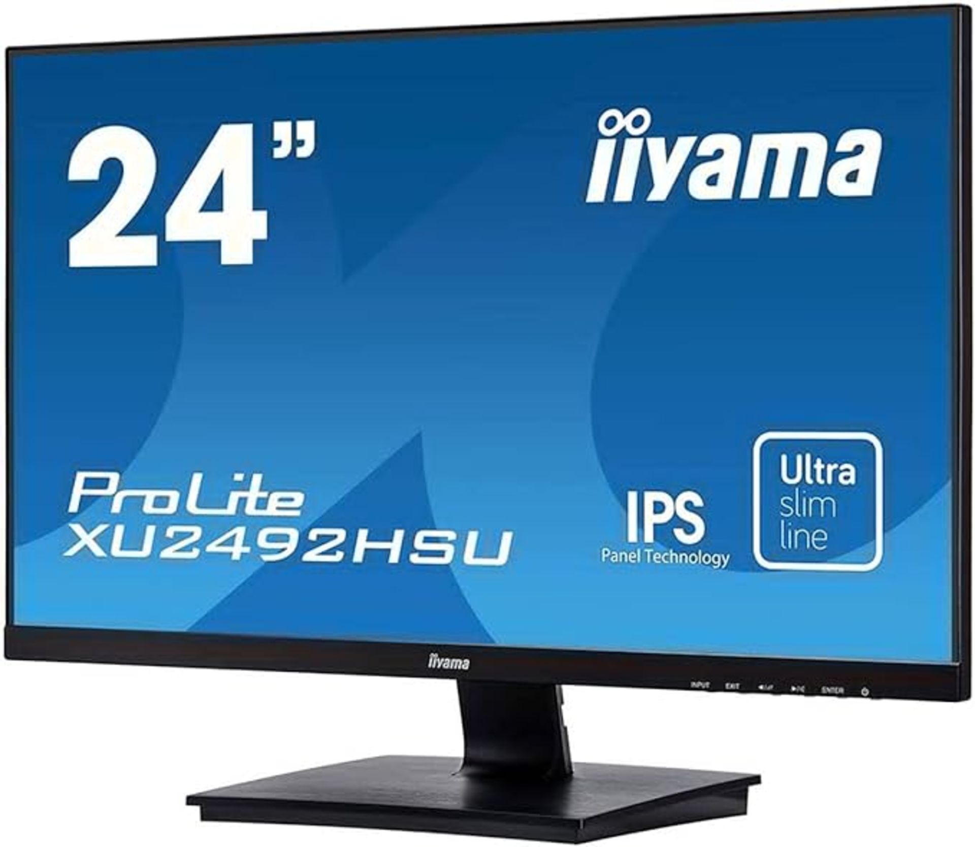 iiyama XU2492HSU-B1 24 Inch IPS LCD with Slim Bezel, 4ms, Full HD 1920x1080,1x HDMI,1 x